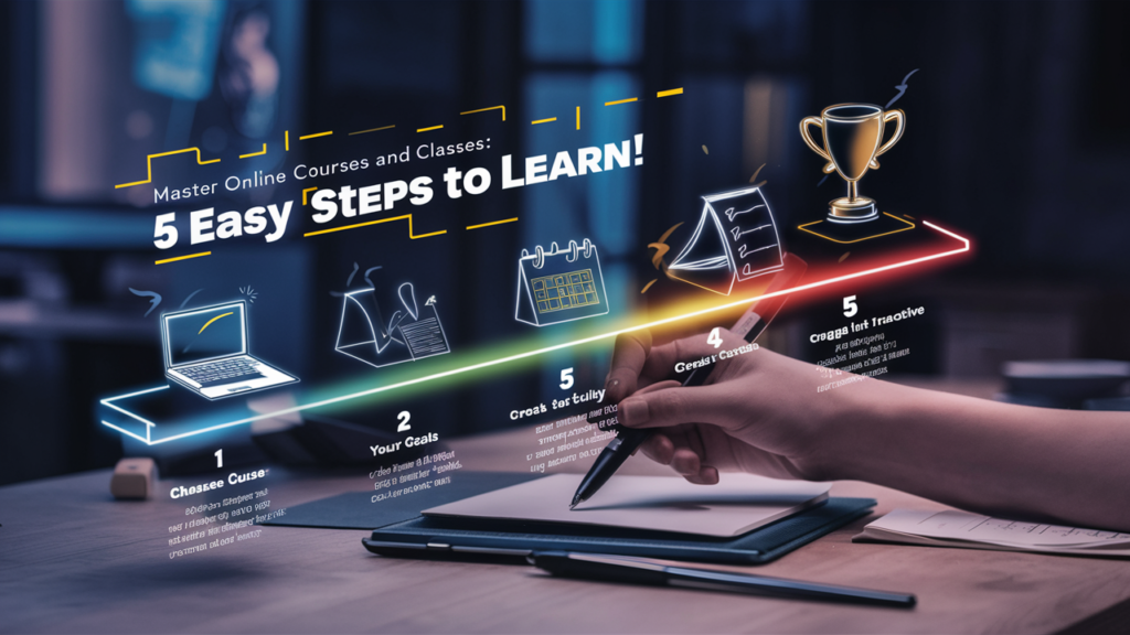 Master online learning in 5 simple steps with our guide to acing Online Courses and Classes. Begin your journey now! Find your favourite online classes and leave review and ratings.