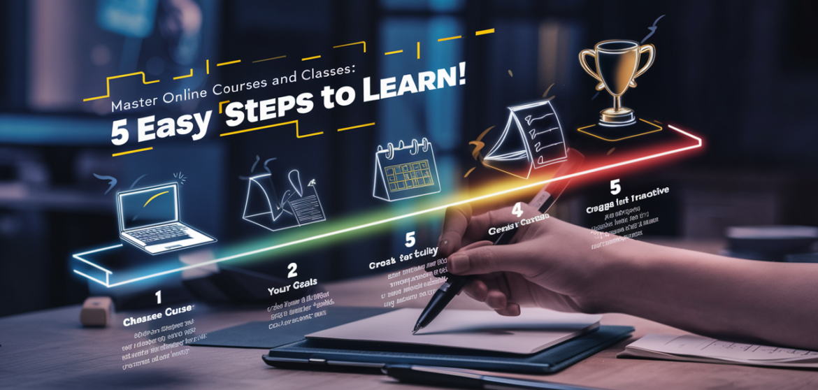 Master online learning in 5 simple steps with our guide to acing Online Courses and Classes. Begin your journey now! Find your favourite online classes and leave review and ratings.